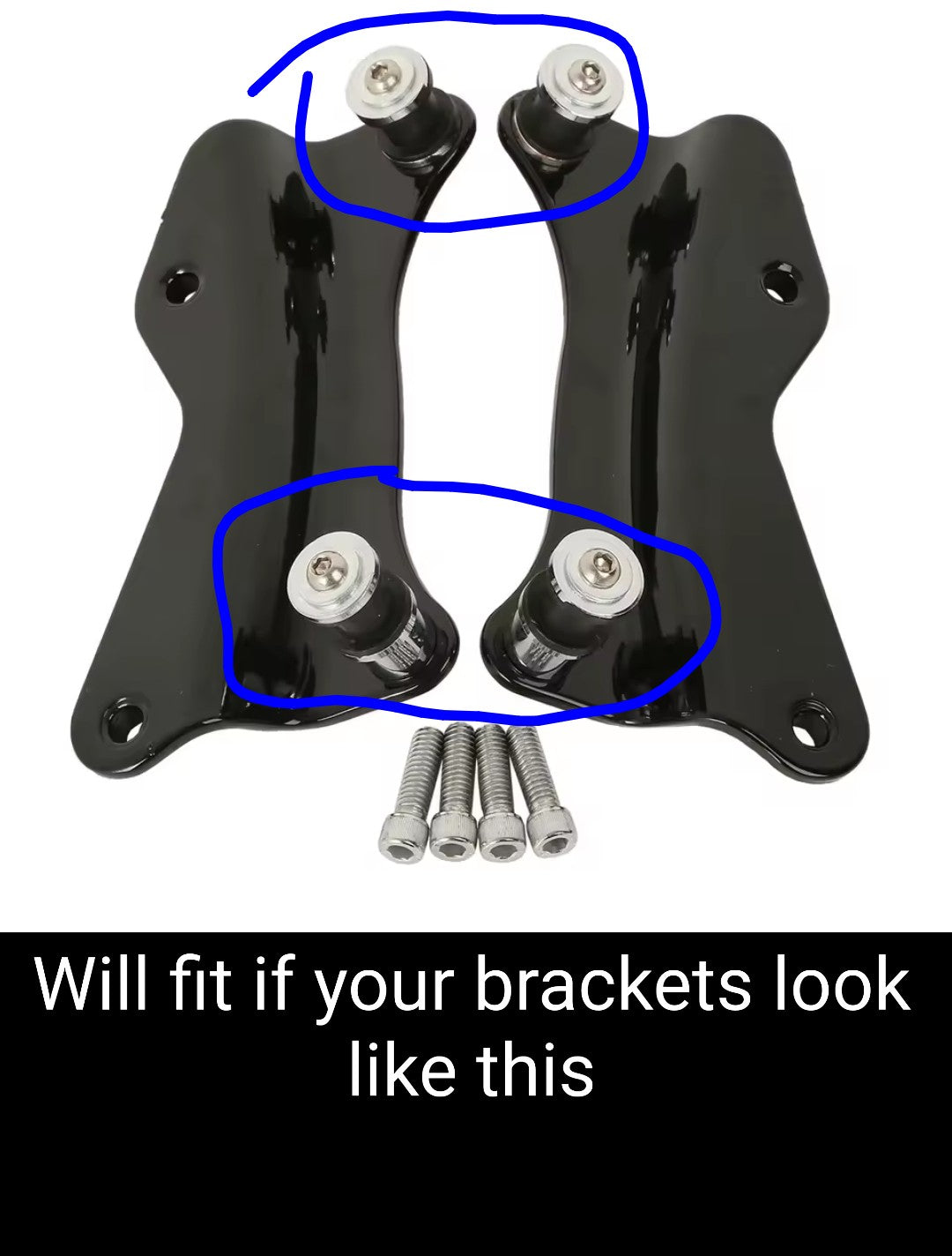 Harley quick connect covers 2009 and up without antenna cutout